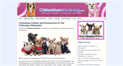 Desktop Screenshot of chihuahuawardrobe.com